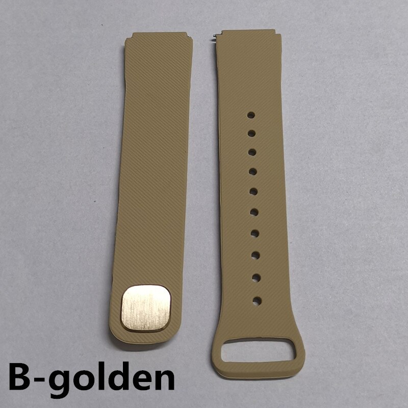 Amynikeer 100% Originele Riem B57 Originele Band Fabriek Biedt Siliconen Band 10 Kleuren Voor Smart Armband B57 Smart Watch: b-golden