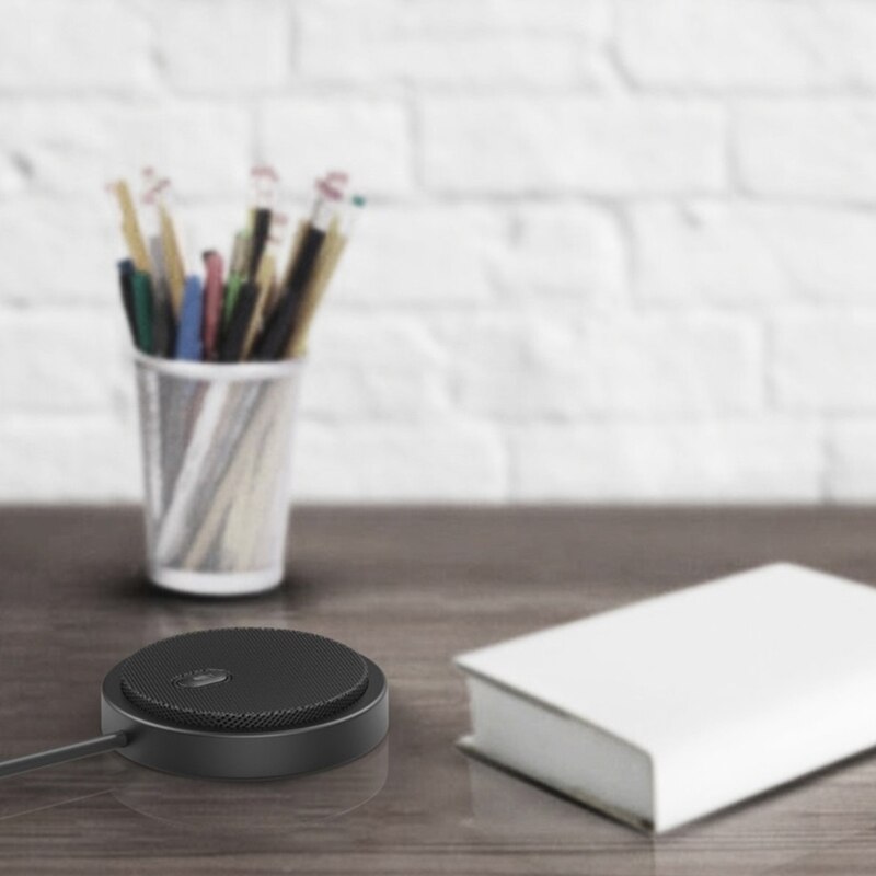 Micrófono USB para ordenador, condensador omnidireccional de 360 grados, captación directa de voz para portátil, reunión de negocios