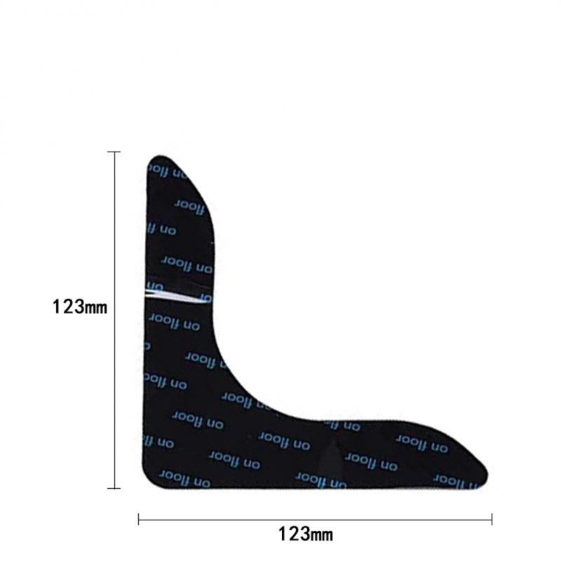 8 stücke Teppich Nicht-slip Aufkleber Selbst-Kleber Anti Skid Grip Band Teppich Boden Matte Feste Aufkleber Teppich Aufkleber rechtwinklig L-form: Elfenbein