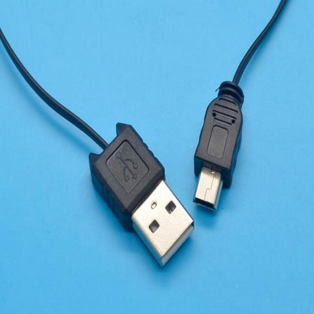 USB A Male to MiNI USB B 5 Pin Charging Data Sync Cable Black Retractable Data Sync Cable Data Cables