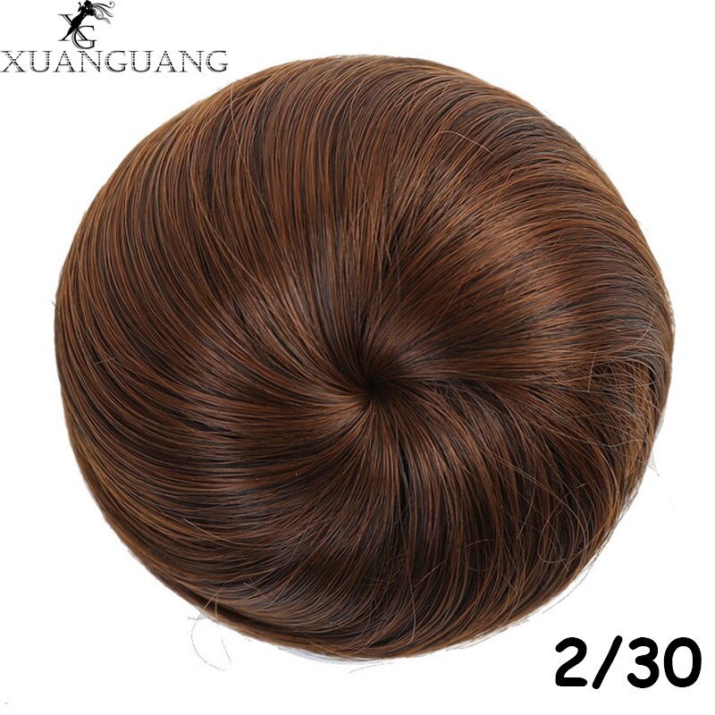 XUANGUANG Woman Hair Chignon Clip In Hairpiece Extensions Nine Colors High Temperature Fiber Hair Bun Donut Chignon: 2I30