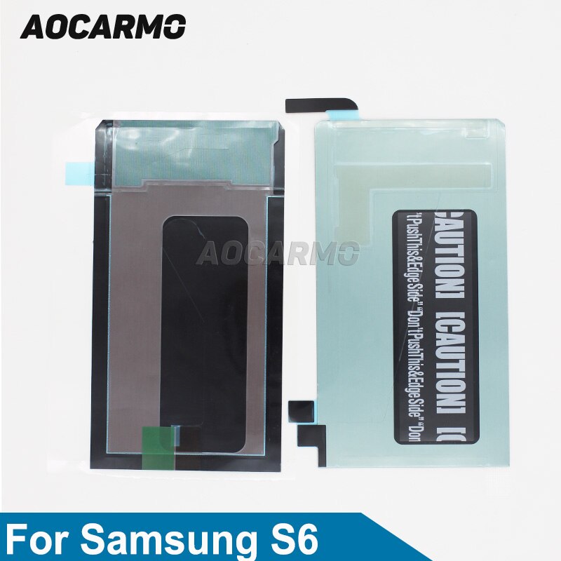 Aocarmo LCD Terug Sticker Film Voor Samsung Galaxy S6 S6Edge