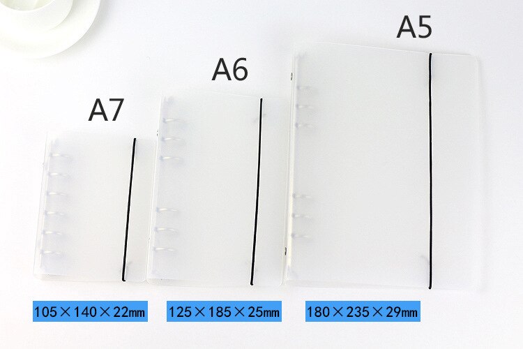 PP plastic A5 A6 A7 ringband mappen plastic map A6 bestandsmap