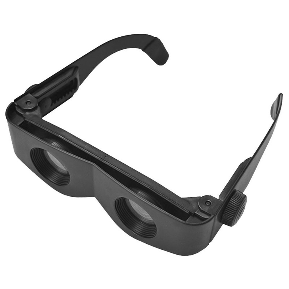 Zwart Plastic Frame Vissen Vergrootglas Bril Style Outdoor Vissen Optics Verrekijker Telescoop