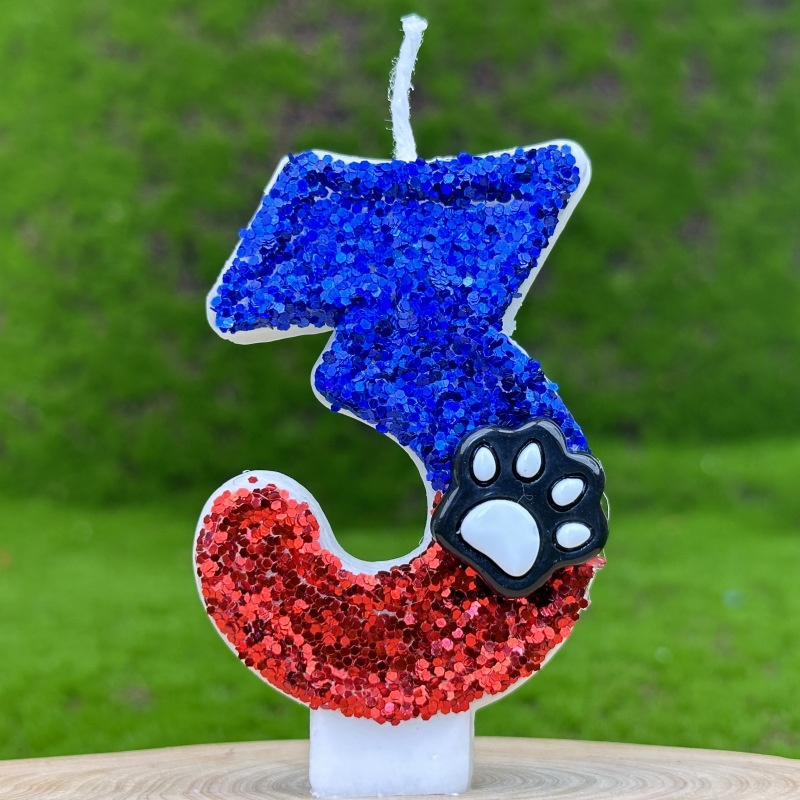 Blauw Nummer Sparkles Grappige Kaars Verjaardagskaars Herinneringen Rode Kaarsen En Accessoires Voor Kinderen Taartdecoratie Lampen Kaarsen