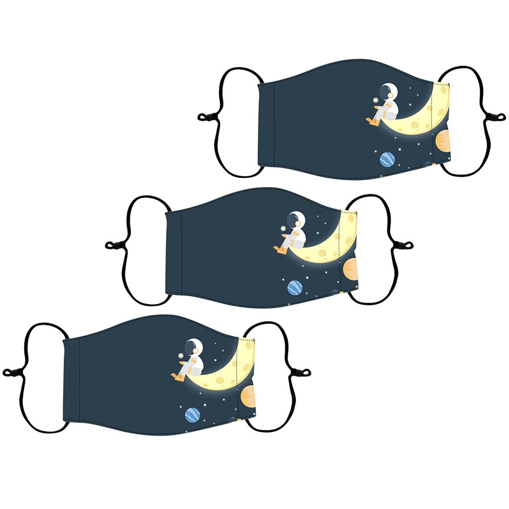 3PC kid face maks reusable Flag Bandana: E