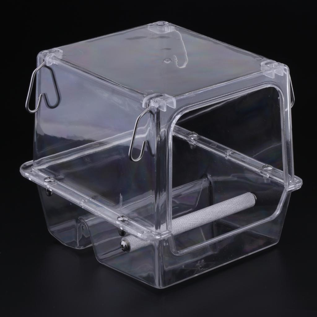 Pet Birds Feeder Food Water Feeding Box For Small Medium Large Birds Parrots