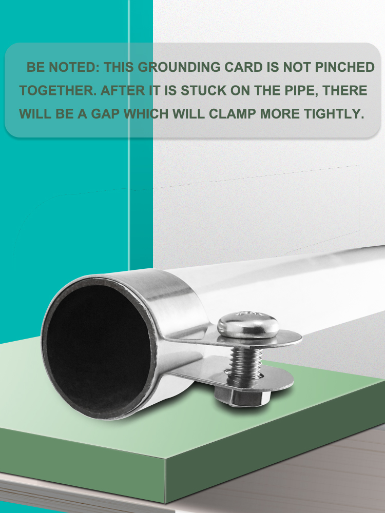 304 Stainless Steel Ohmic Grounding Clamp Pipe Clamp Horseback Clamp Bracket Pipe Buckle Hose Clamp