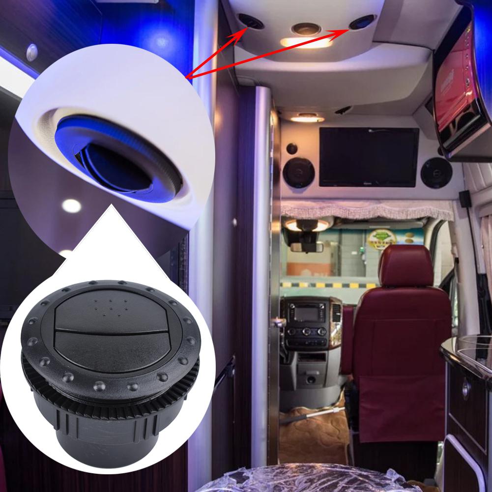 Salida de aire giratoria para coche, salida de aire redonda para Interior de coche, RV, ATV, A/C, salida de aire acondicionado Universal, piezas de repuesto