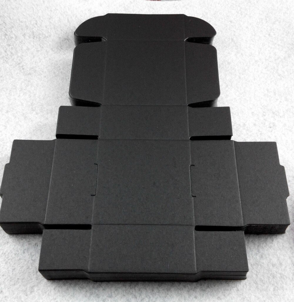 100PCS 6.5*6.5*3cm Kraft Box Paper Packing Box Blank boxes Paper Craft Power Blank Packaging Cardboard Boxes