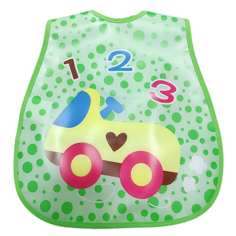 Baby Bibs EVA Plastic Waterproof Lunch Feeding Bibs Baby Cartoon Feeding Cloth Children Baby Apron Babador Bib: 9
