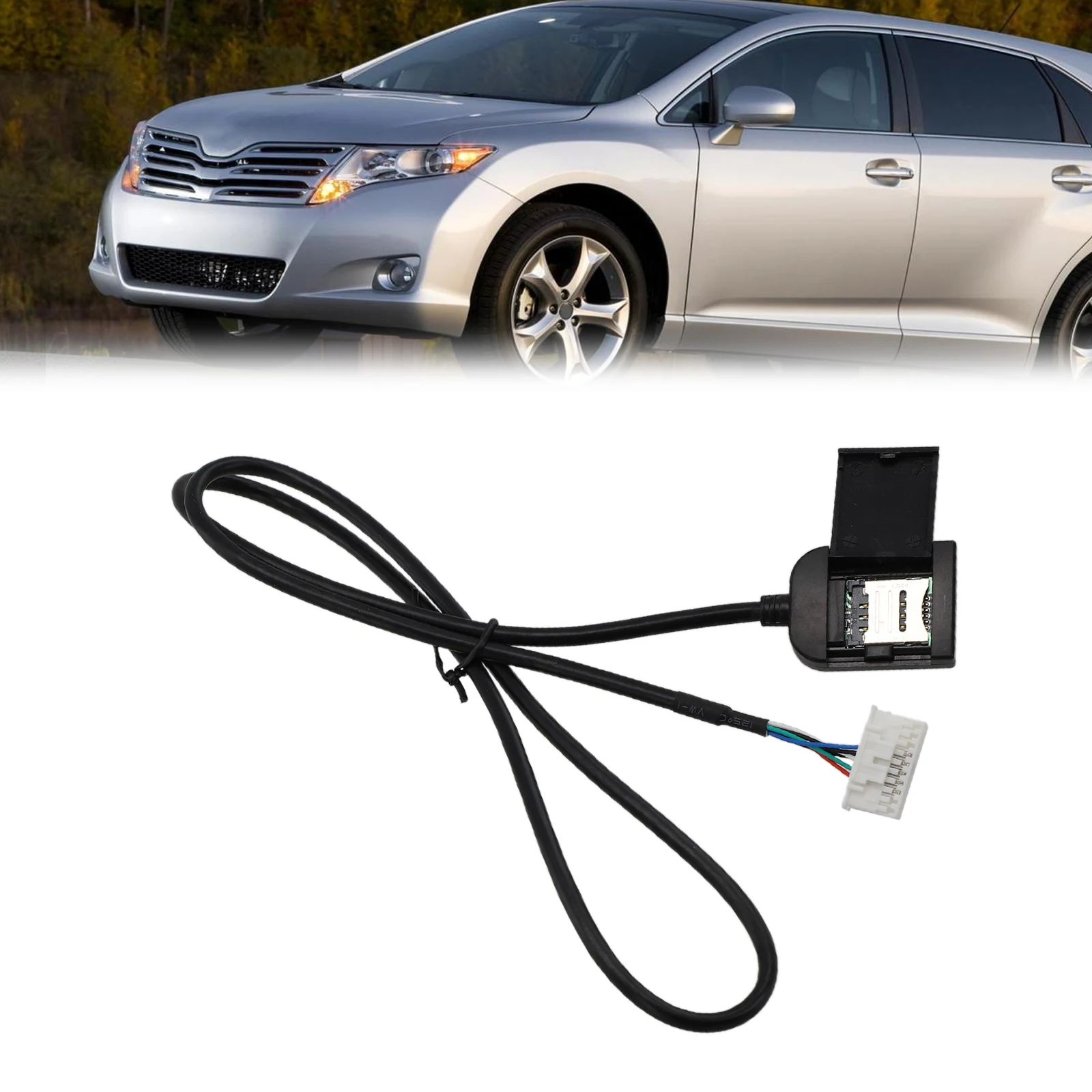 Adaptador de ranura para tarjeta Sim de coche para Radio Multimedia Gps 4G conector de Cable de 20 pines navegación tarjeta de teléfono móvil enchufe de arnés de conexión