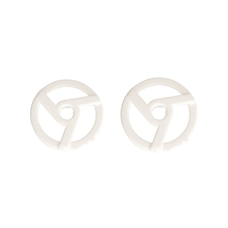 45 RPM Adapter Durable Plastic Center Adapter for 7 inch EP Record Vinyl 2Pcs: White