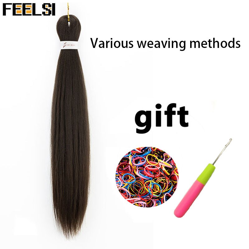 Synthetic hair Braids Ombre Braiding Hair Extension Box Braids Hair Pink Purple Yellow Golden Colors Crochet braids Kanekalon