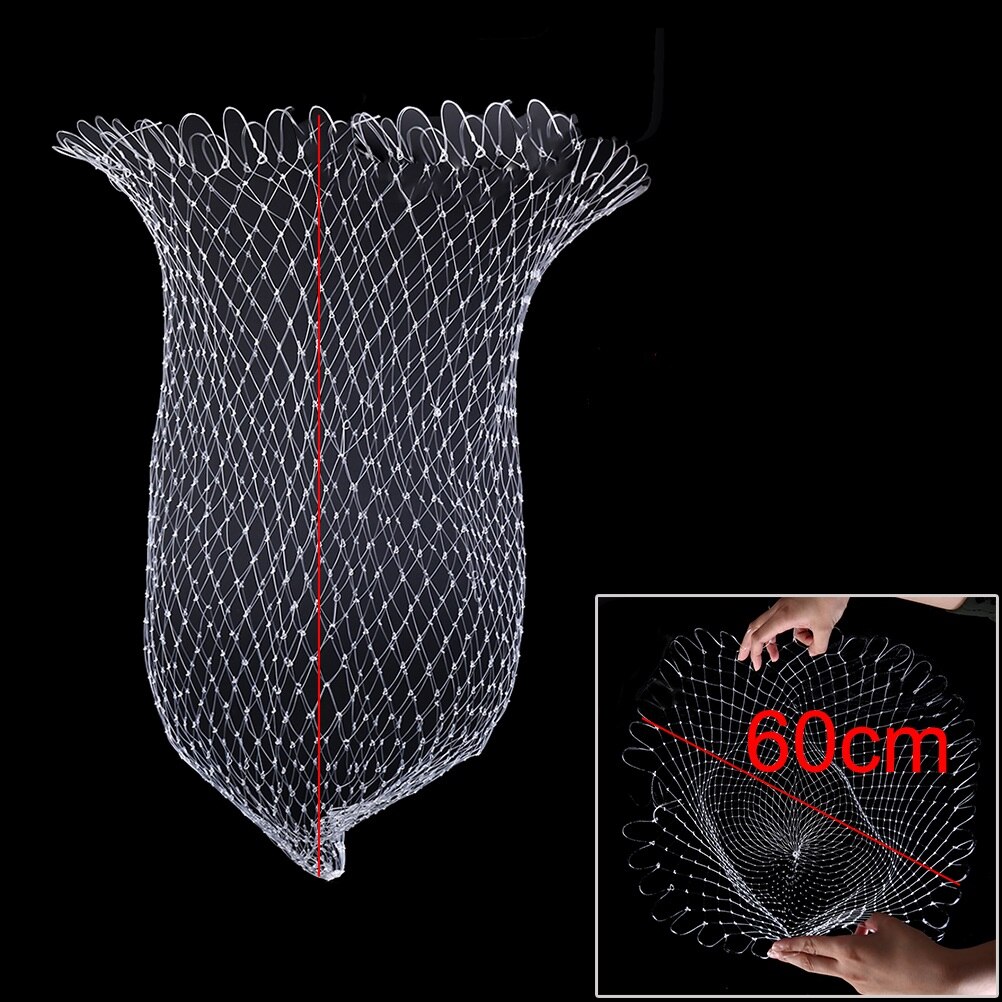 Depth Folding Dip Net For Fishing Balloons Volleyball and Rugby Nylon Fishing Nets Fishing Tackle Collapsible Rhombus x