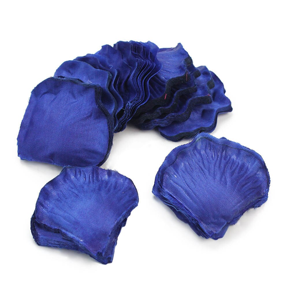 500pcs Artificial Dark Blue Rose Petals Flowers Wedding Table Scatter Bridal Decor Birthday Party Decorations Wedding Decoration