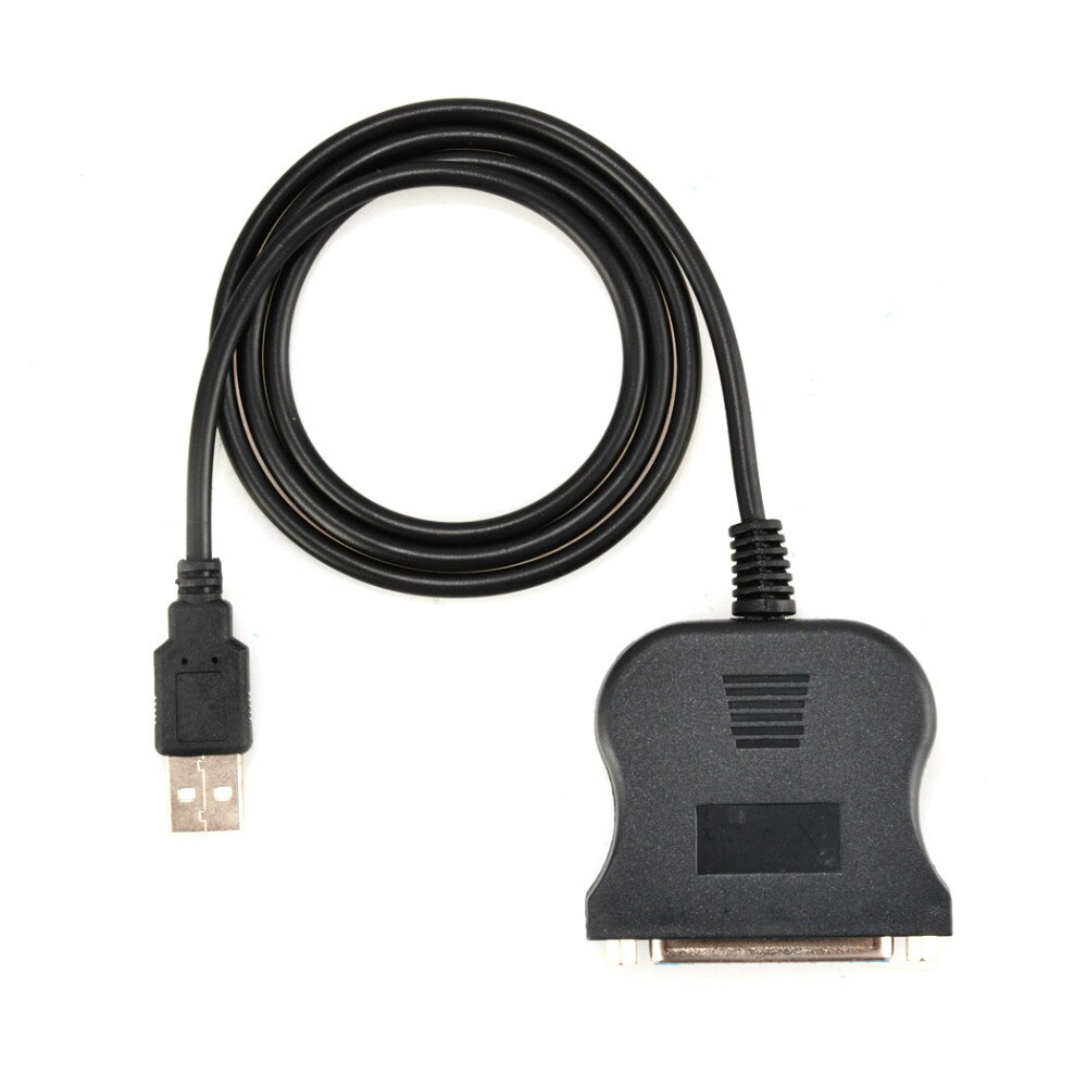 Usb til parallell skriverkabeladapter usb 2.0 til db25 -kabel utskriftsomformerkabel lpt usb-adapter lpt-kabel lpt til usb-kabel