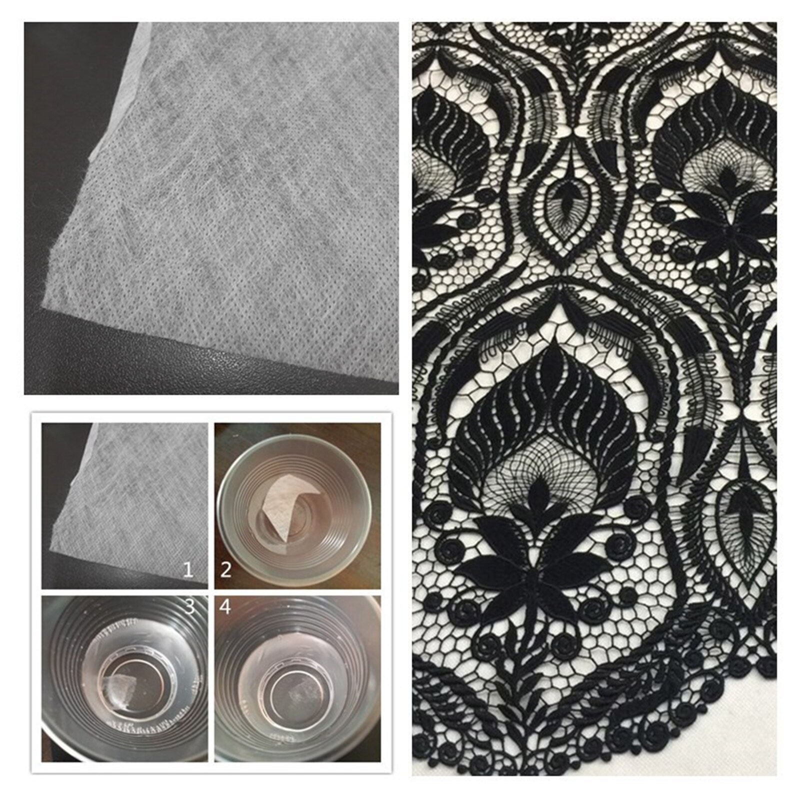 5 Sheets Transparent Tear Away Machine Embroidery Stabilizer Backing Topping Film Embroidery Paper Wash Transfers Paper Backing