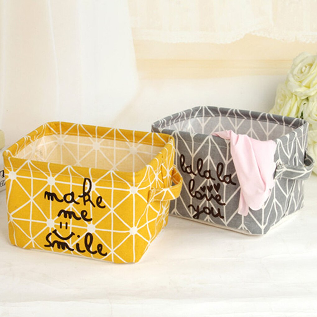 DIY Schreibtisch Lager Korb Kleinigkeiten Unterwäsche Spielzeug Lagerung Kasten Kosmetische Buch Organizer Schreibwaren Container Wäsche Korb