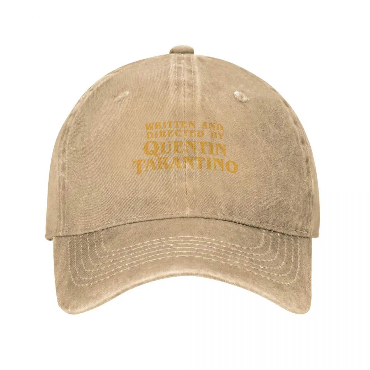 Written And Directed By Quentin Tarantino Film Django Kill Bill Baseball Cap Washed Headwear Activities Adjustable Fit Hats Cap: Khaki