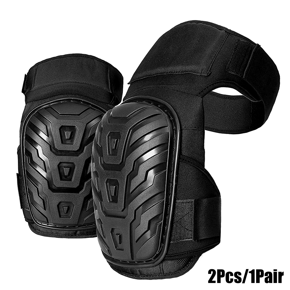 Work Knee Pads with Gel Padding Adjustable Straps Protect Good Shock And Cushioning Knee Pads for Gardening Construction Worker: WHITE