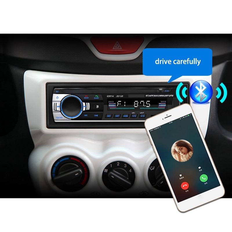 Bluetooth autoradio-ontvanger, single din, 24v fm-ontvanger,  mp3 radiospelers met afstandsbediening