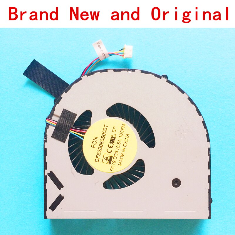 laptop CPU cooling fan Cooler for DELL Alienware 17 R2 R3 CPU GPU 09634N 9634N FCN DFS200805000T FG7A FG79 DC5V 0.5A 10CFM