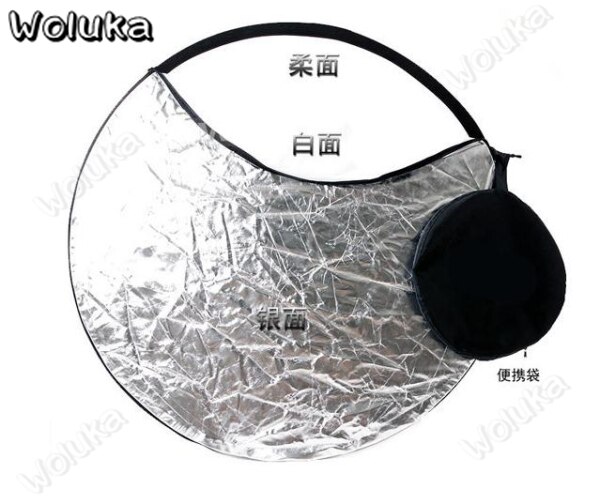 60cm 5-in-1 Reflector Soft Light Photography Portrait Shooting Fabric with Carrying Case CD50 T10