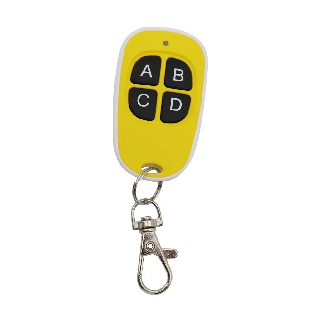 Garagentor-RF-Fernbedienungs-Duplikator, 433 MHz, Code Grabber, Klon, Tor, Schlüsselanhänger, Befehl, Handsender, 4 Tasten, wasserdicht: YELLOW