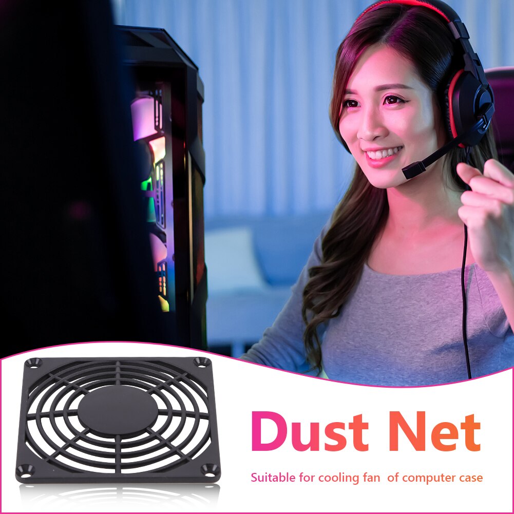 80/120Mm Plastic Pc Case Fan Grills Dust Filter Vervanging Voor Desktop Computer Pc Case Fan Stoffilter screen Pack Van 5