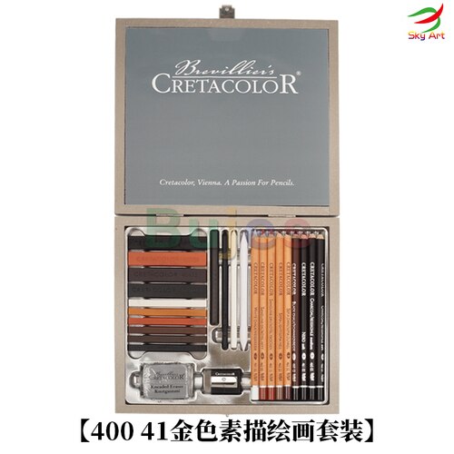 Cretacolor Schetsen Pencill Tekening Uitgebreide Pak, Artino,40007 Tekening Set Olie Potloden, 40006 Basic Set, art Supplies