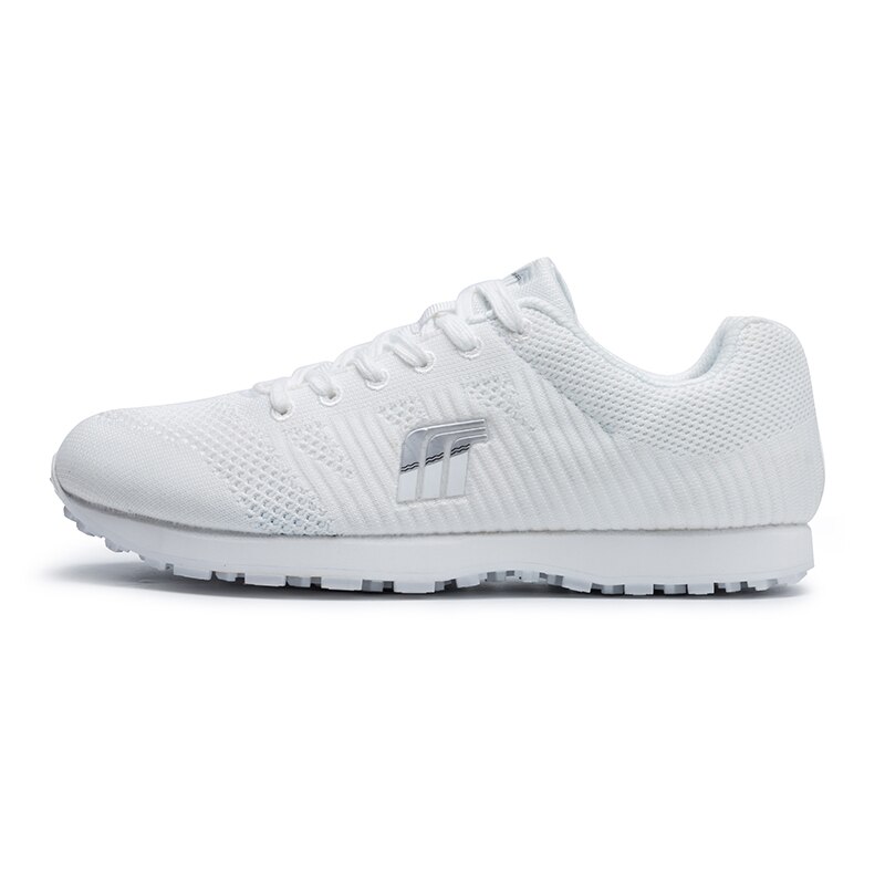 Lette golfsneakers sko mænd åndbare walking sneakers hvid mesh golf sneakers kvinder sportssko til par: 3.5
