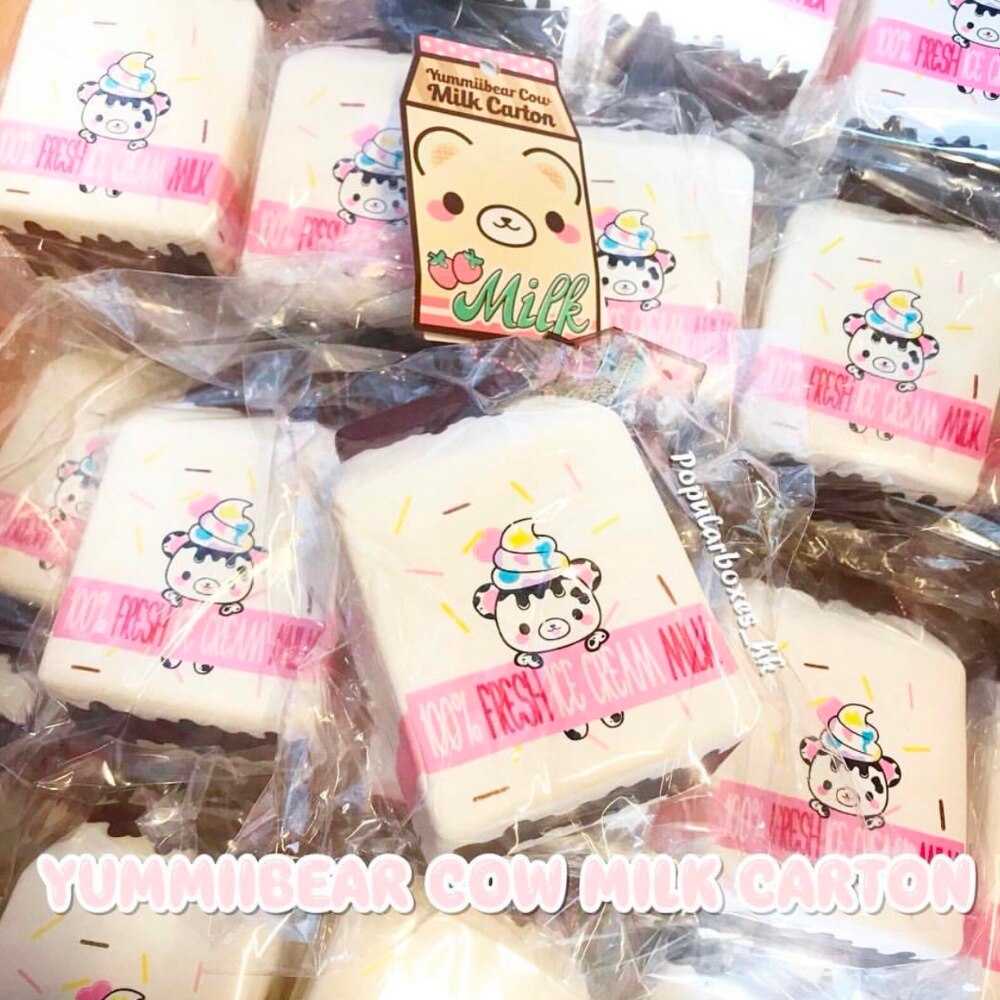 Creamiicandy yummiibear mleko squishy powolny rośnie prezent zabawka