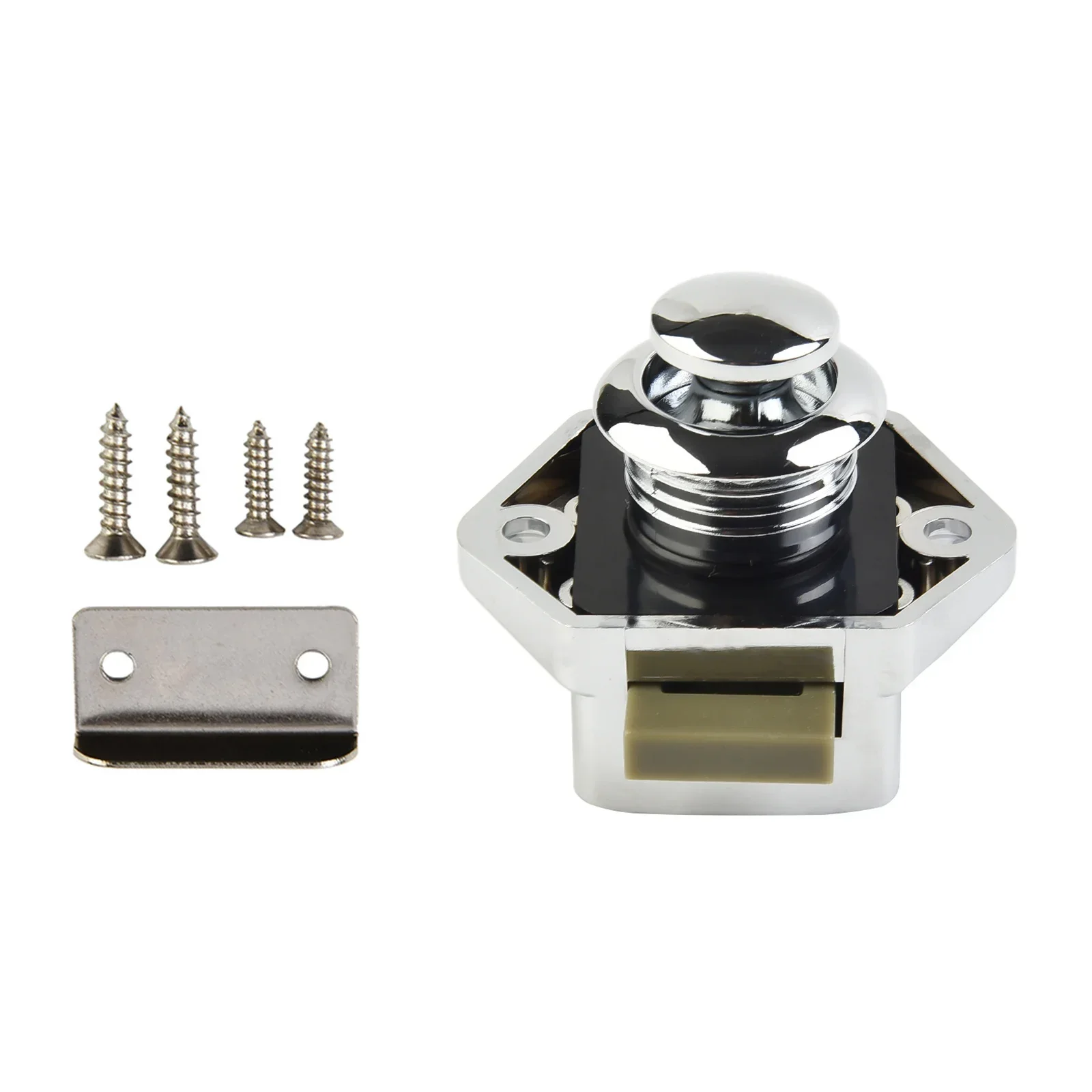 Allgood Diameter 20Mm Camper Auto Push Lock Rv Caravan Boot Motor Home Kast Lade Knop Sloten Meubels Deurslot Hard: Ivoor