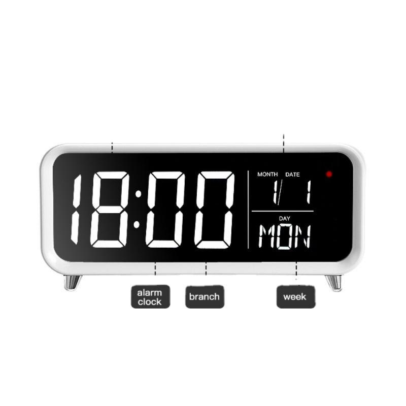 Wireless Phone Charging Digital LED Alarm Clock Radio Alarm Clock Speaker Display Home Decor Table Clock Despertador Night Light