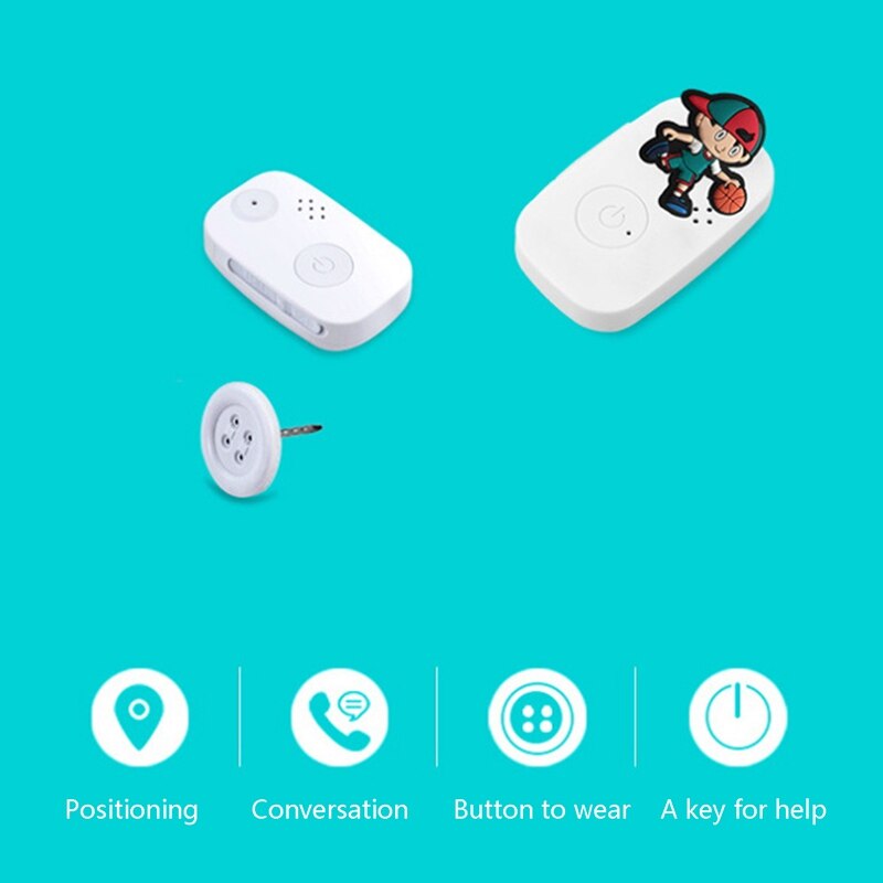 TTKK GPS Locator For Children Boys Girls Pets Old People Tracker Anti-Loss Electronic Fence Real-Time Positioning