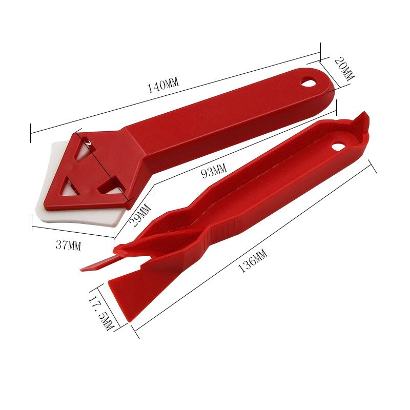 2pcs/set Scraper Tool & Caulking Tool Silicone Glass Cement Scraper Tool Shovel Angle Glue Shovel Floor Cleaning Sealant Kitchen
