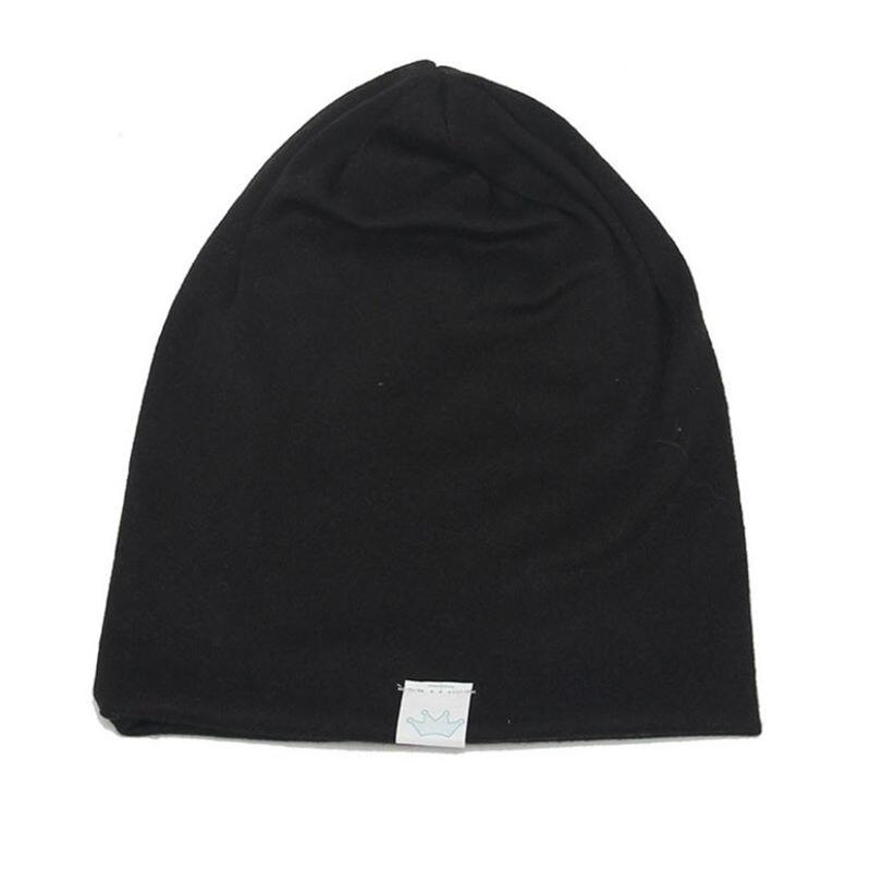 Mode Kinderen Baby Peuter Infant Kids Jongens Meisjes Cap Katoen Zachte Warme Muts Cap Beanie Zomer Lente Herfst: Black