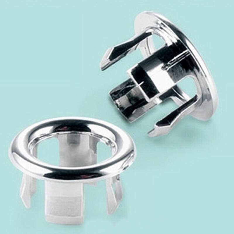 1pcs Bathroom Kitchen Sink Hole Round Overflow Cover Bubbler Basin Plastic Insert Bathroom Accessories
