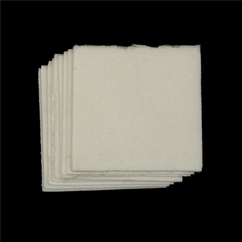 10pcs/pack Ceramic Fiber Paper Square Microwave Kiln Papers Glass Fusing Paper for Household DIY Craft 70*70mm
