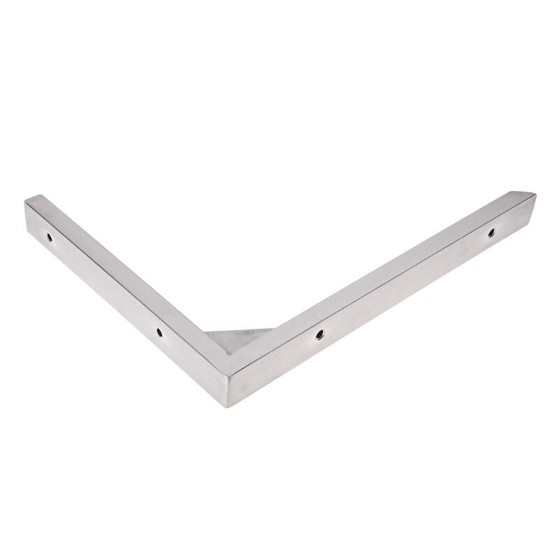 7.8" x 2" Stainless Steel 90 Degree Wall Mounting Bracket 2 Pcs