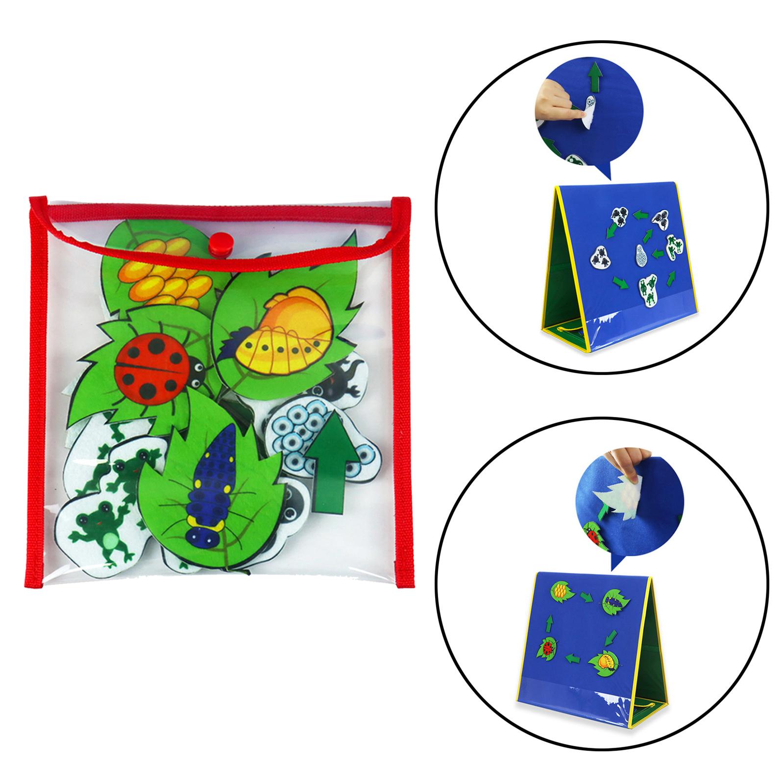 Foldable Felt Flannel Board Freestanding Felt Board for Classroom Preschool