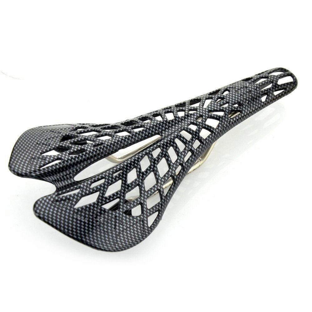 Carbon Fiber Bicycle Saddle Mountain Bike Bicycle Hollow Seat Cushion Hollow Breathable mtb saddle Riding Accessories IN STOCK