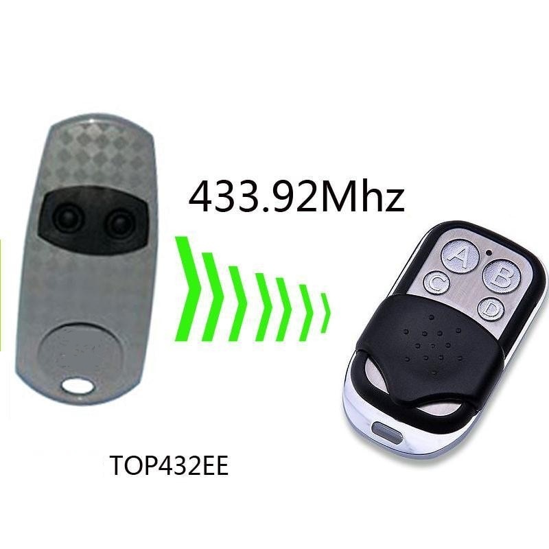 Topp 432ee /  topp 434ee garasjeport/havn fjernkontroll erstatning/duplikator 433 mhz fixe cdoe sjq 088a