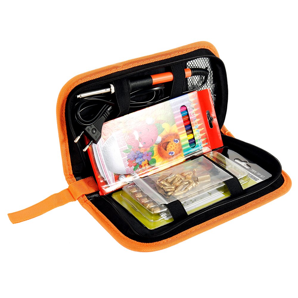 73pcs Carving Pyrography Pen Kit Wood Burning Wood Embossing Burning Set 60W Adjustable Temperature Soldering Iron Welding Tool