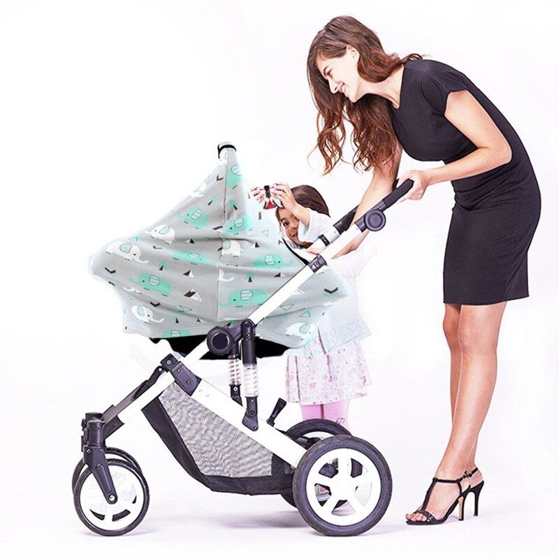 Baby-autositzbezug aus dicker baumwolle, frostsicher, wärmend, autositzverdeck