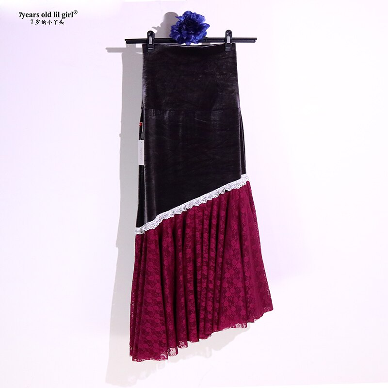 Filles robe espagnole Costume Flamenco velours et dentelle femmes salle de bal valse danse Foxtrot vêtements
