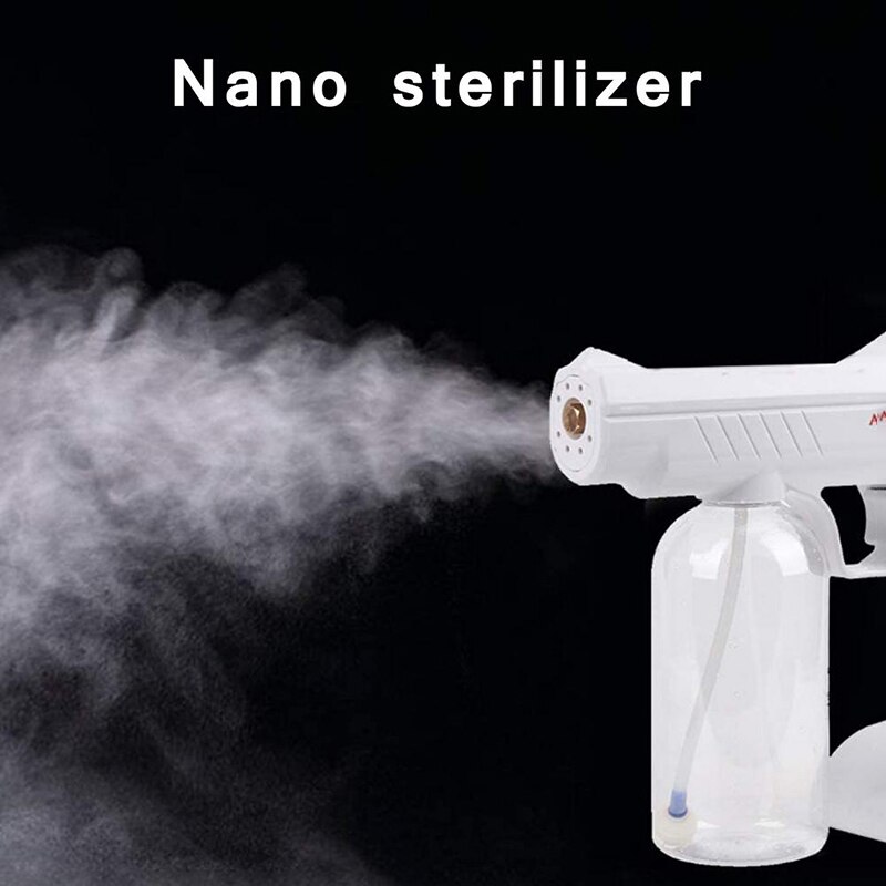 800ML Wireless Electric Gun Disinfectant Sprayer Blue Light Nano Steam Spray Gun Sterilizing Nano Spray Gun For Home Office