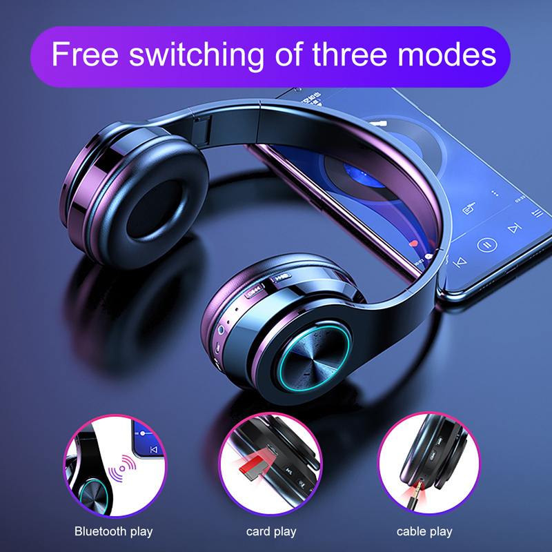Merke &amp; 5 in 1 trådløse hodetelefoner se tv øretelefoner trådløse bluetooth headset for  mp3 pc stereo tv ipod