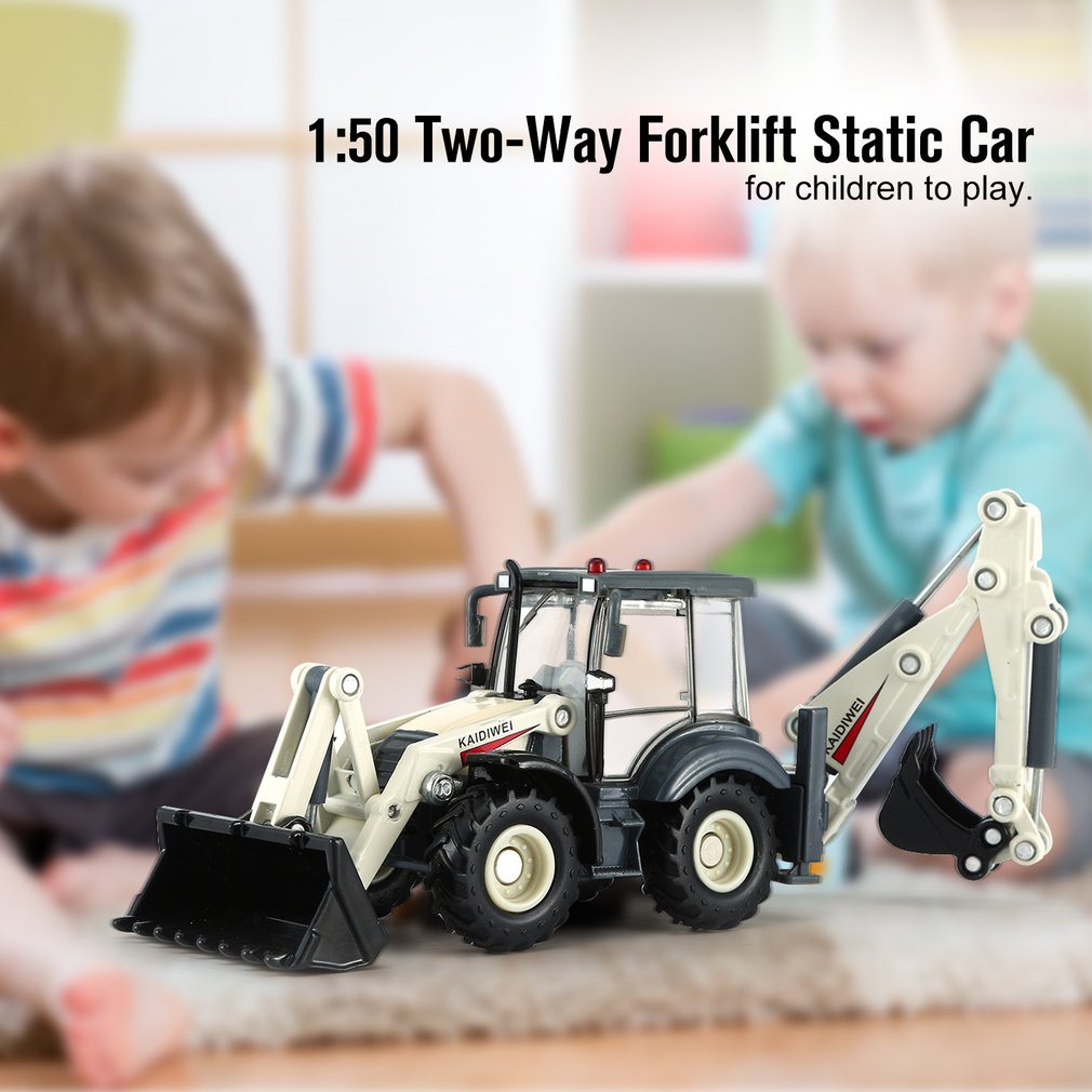 Voertuig 1:50 Twee-weg Heftruck Statische Auto 625004 Kaidiwei 625004 Boxed Twee-weg Forklift Techniek Vrachtwagen Graafmachine